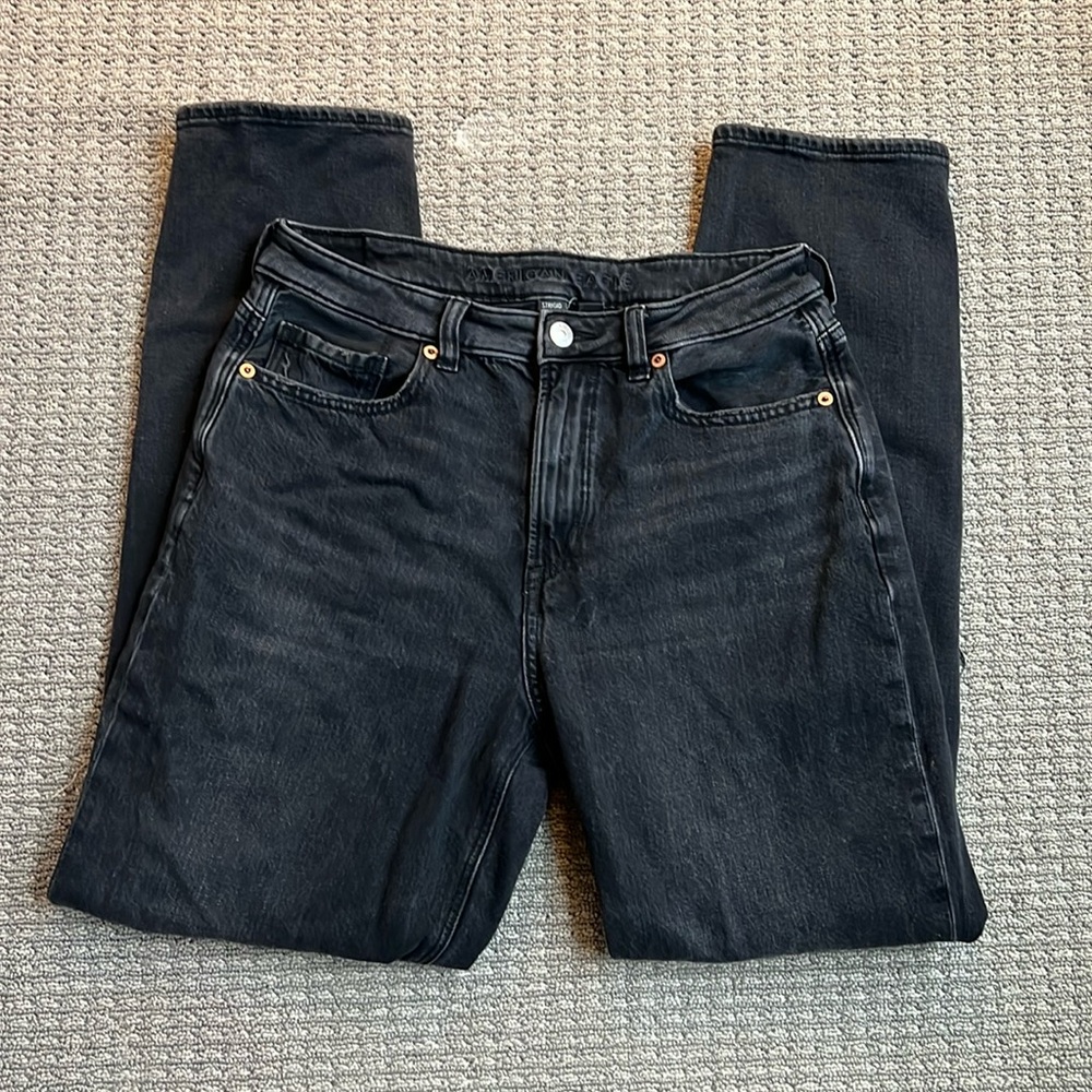 American Eagle Outfitters Distressed Black Jeans